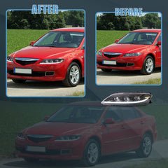 LED Scheinwerfer Frontscheinwerfer für Mazda 6 Limousine Hatchback 2003-2008