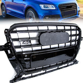 Schwarz Glanz Kühlergrill Frontgrill Grill für AUDI Q5 8R Facelift 2013-2017 fg211