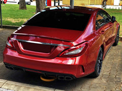 Diffusor Heckdiffusor Auspuff Endrohre Schwarz für Mercedes CLS W218 C218 AMG Line 12-18 OHNE ABE