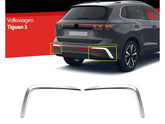 Diffusor Leiste Stoßstangenleiste für VW Tiguan 3 Edelstahl 2 tlg Heckstoßstange
