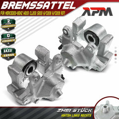 2x Bremssattel Hinten Links Rechts für Mercedes-Benz W/S/CL203 A/C208 A/C209