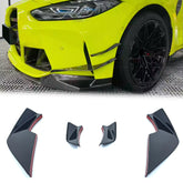 NEU 100% Carbon Fiber Front Stoßsstange Flaps Splitter Passend für G80 M3 G82 G83 M4 2021+