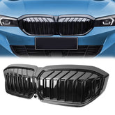 NEU Frontgrill Kühlergrill Nieren Grill Schwarz Passend für I3 2023 2024