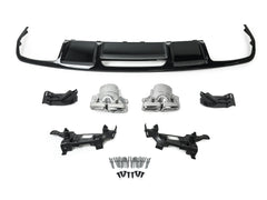 Heckdiffsor Endrohre Chrom für Mercedes CLS W218 C218 AMG Line 2011-2017
