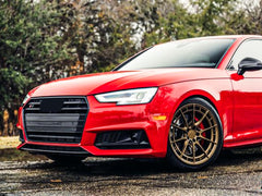 Schwarz Nebelscheinwerfer Blenden Gitter für Audi A4 B9 S-Line 15-19