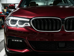 LED Kühlergrill Grill Frontgrill Schwarz für BMW 5er G30 G31 2017-2020 vor LCI