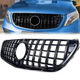 Panamericana Kühlergrill Front Grill Schwarz Glanz für Mercedes-Benz V-Klasse W447 2014 2015 2016 2017 2018 2019
