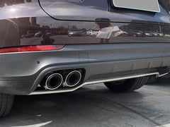 Sport Auspuff Auspuffblenden Doppelrohr Endrohre für Porsche Cayenne 92A V6 2017-2023