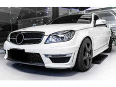 Grill Kühlergrill Frontgrill Chrom + Schwarz für Mercedes C Klasse W204 S204 2007-2014