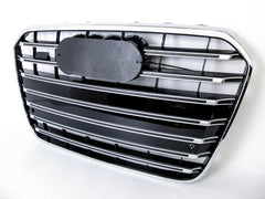 Frontgrill Kühlergrill Grill Schwarz Chrom für AUDI A6 C7 S6 4G 11-14 vor MOPF