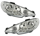 NEU Scheinwerfer Set Doppelscheinwerfer TWIN S16 für Peugeot 206 1998-2005 H7 mit E-Prüfzeichen
