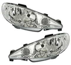 NEU Scheinwerfer Set Doppelscheinwerfer TWIN S16 für Peugeot 206 1998-2005 H7 mit E-Prüfzeichen