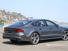 Glänzend Schwarz Endrohr Auspuffblenden Duplex für AUDI A5 8T S-Line 2011-2017 et45