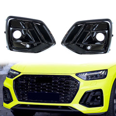 Lüftungsgitter Nebelscheinwerfer Grill Schwarz für Audi Q5 Sporback FYT ab 2021