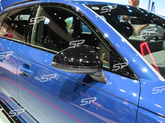 Spiegelkappen Außenspiegelkappen Schwarz Glanz für Audi A4 B9 S4 Avant 2015+ A5 F5 S5 2016+ OHNE SIDEASSIST