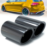 60mm Auspuffblende Endrohrblende Schwarz für VW Golf 7 VII Variant Touran II