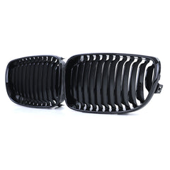 Sport Kühlergrill Nieren Grill Frontgrill Schwarz Passend für 1er E81 E82 E87 E88 2007-2012