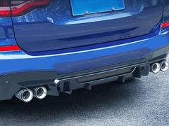 Sport Schwarz Heck Diffusor Heckdiffusor Passend für X3 G01 Sport Paket ab18 di173