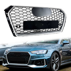 Wabengrill Kühlergrill Grill Chrom für Audi A4 S4 B9 Limo Avant S-Line 2015-2019 vor Facelift fg315