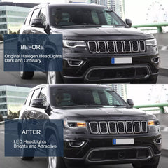 NEU LED Scheinwerfer DRL Start-up für Jeep Grand Cherokee 2014–2022