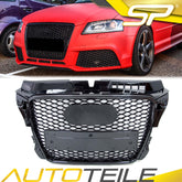 Wabengrill Kühlergrill Front Grill Schwarz für AUDI A3 8P S3 2008-2013 fg86