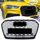 Wabengrill Kühlergrill Grill Schwarz für Audi A6 S6 C7 4G Limo Avant S Line MOPF 2015-2018