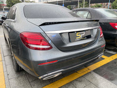 Spoiler Heckspoiler Heckflügel Schwarz Glanz für Mercedes E-Klasse W213 AMG Line 2016-2019 sp5