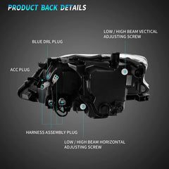 Paar LED Scheinwerfer für Lexus RX270 RX300 RX350 RX450H 2013-2015