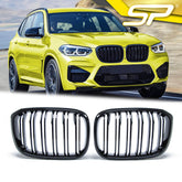 Kühlergrill Frontgrill Grill Niere X3M Optik Schwarz Passend für X3 G01 X4 G02 ab 2017 fg123