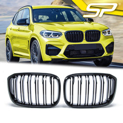 Kühlergrill Frontgrill Grill Niere X3M Optik Schwarz Passend für X3 G01 X4 G02 ab 2017 fg123