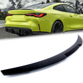Schwarz Lackiert Spoilerlippe Heckspoiler Spoiler Passend für 4er G22 Coupe 2021+