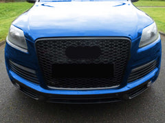 Schwarz Wabengrill Kühlergrill Front Grill für Audi Q7 4L SQ7 S Line 2007-2015 fg203