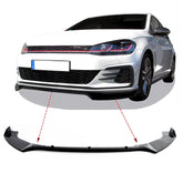 Frontspoiler Spoilerlippe Front Spoiler Schwarz für VW Golf 7 GTI 2012-2018 mit ABE