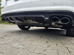 Heckdiffusor Diffusor Schwarz für AUDI A6 C7 4G Limo Avant S Line 2015-2018