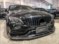 Kühlergrill Front Grill GT Panamericana Schwarz für Mercedes Benz C-Klasse W205 C205 S205 A205 14-18 pz225