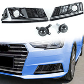 Nebelscheinwerfer Gitter Lüftungsgitter Grill für Audi A4 B9 Seriens. OHNE ACC 15-19