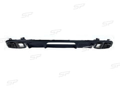 Diffusor Heckdiffusor Auspuff Endrohre Schwarz für Mercedes CLS W218 C218 AMG Line 12-18 OHNE ABE