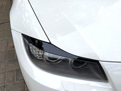 Scheinwerferblenden Böser Blick Schwarz Glanz Passend für 3er E90 2005-2012