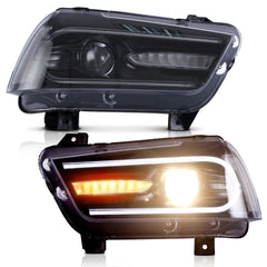 LED DRL Projektor Scheinwerfer für Dodge Charger 2011-2014 Halogen Model
