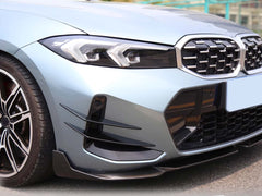 Front Stoßstange Flaps Flics Flossen Schwarz Passend für 3er G20 G21 LCI 330i M340i ab 2022
