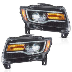NEU Voll LED Scheinwerfer sequentiellem Paar für Jeep Grand Cherokee 2011-2013