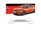 Fensterleisten für Opel Corsa F ab 2019 6 tlg Edelstahl Chrom Zierleisten