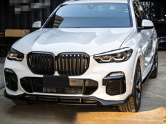 NEU Front Splitter Frontspoiler Spoilerlippe Schwarz Passend für X5 G05 Sport Paket 2019-2023