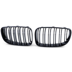 Kühlergrill Doppelsteg Grill Frontgrill Schwarz Passend für E81 E82 E87 E88 LCI 2007-2012