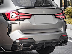 NEU 100% Carbon Fiber Heck Stoßstange Aero Flaps Flics Passend für ix3 G08 Sport 2021 2022 2023