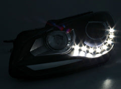 NEU LED Halogen Scheinwerfer Set mit Tagfahrlicht für VW Golf 6 12008-2013 mit E-Prüfzeichen