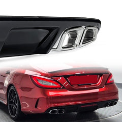 Heckdiffsor Endrohre Chrom für Mercedes CLS W218 C218 AMG Line 2011-2017