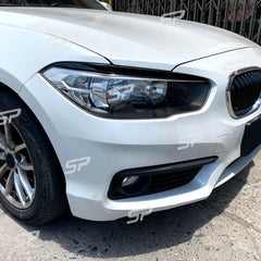 Scheinwerferblenden Böser Blick Schwarz Glanz für 1er F20 F21 LCI 2015-2019