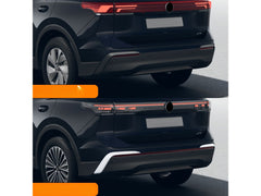 Diffusor Leiste Stoßstangenleiste für VW Tiguan 3 Edelstahl 2 tlg Heckstoßstange