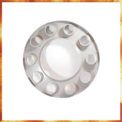 4 x Radbolzenabdeckung 22.5" LKW Radkappen Radzierblenden Grau Kunstoff